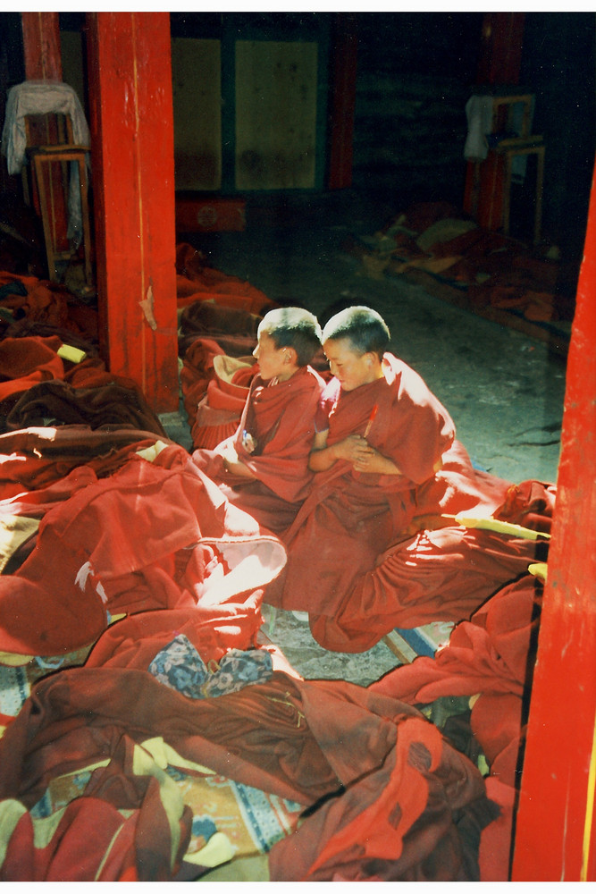 Novizen im Kloster Sera      Lhasa Tibet