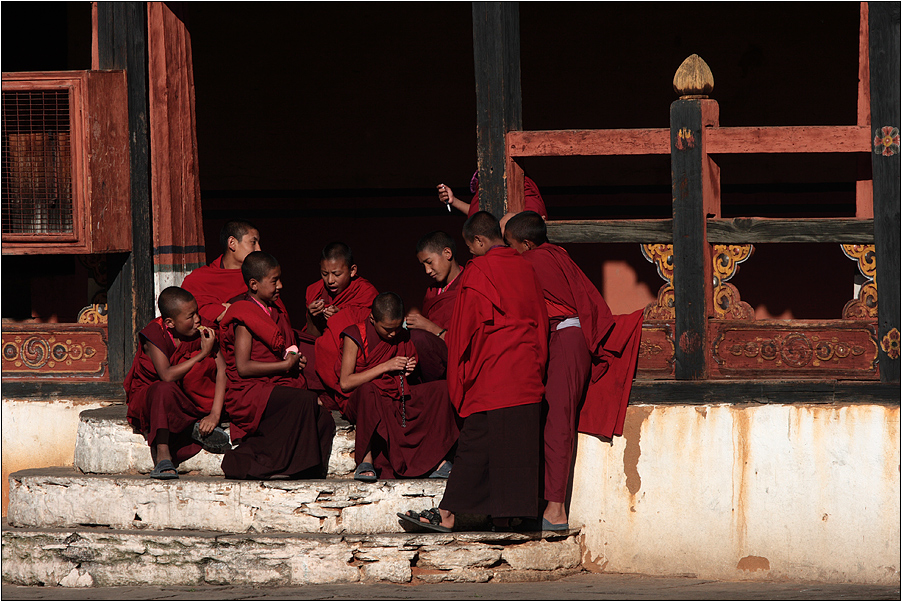 novizen im paro dzong