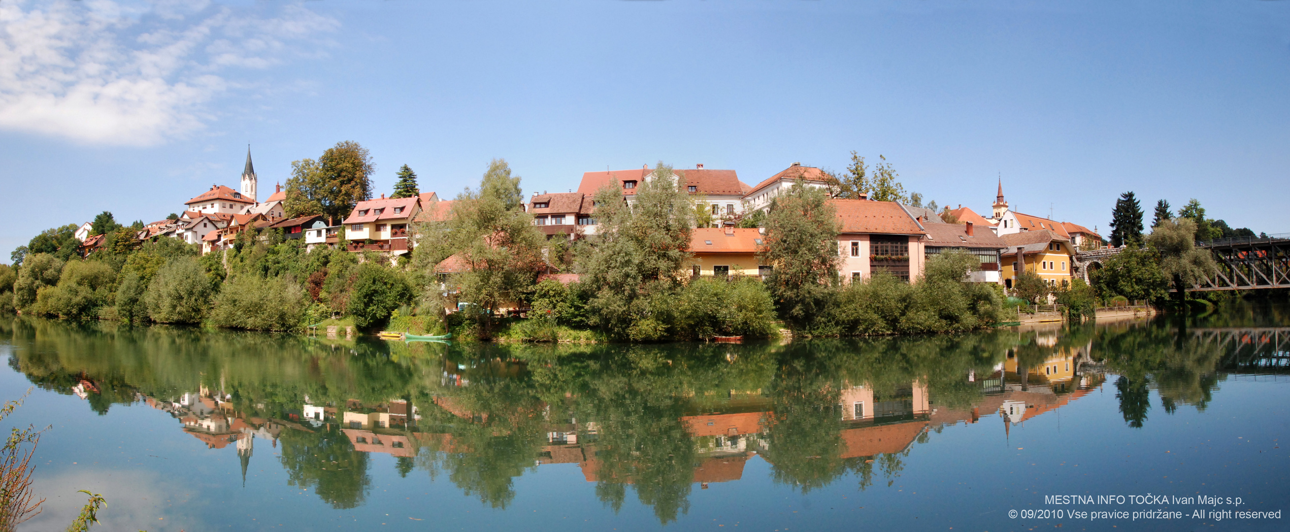 Novo Mesto - Reflection in Krka River