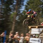 Nr. 1 (GWIN Aaron) on the UCI Downhill World Cup Lenzerheide 2015