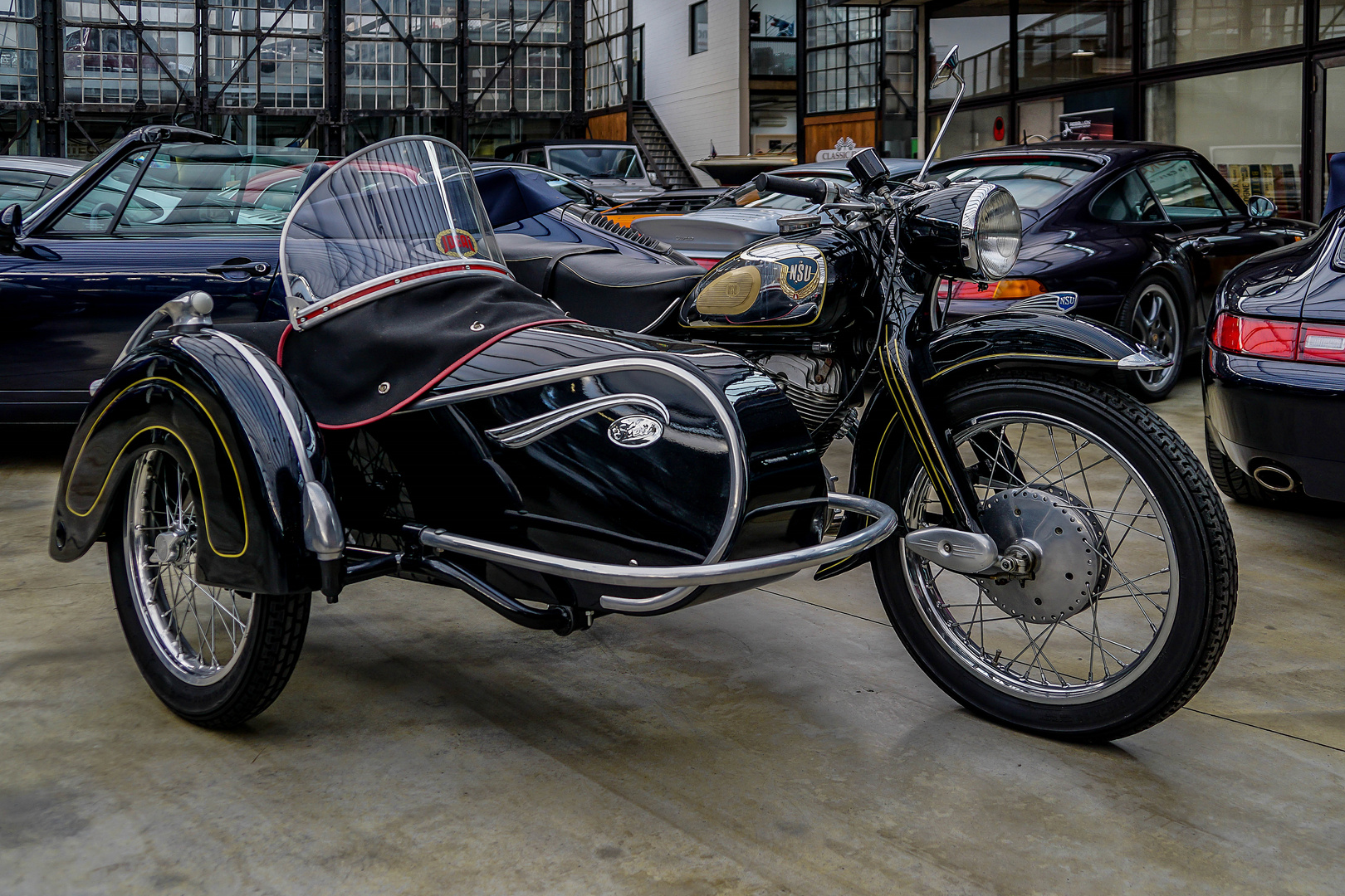 NSU Max mit Beiwagen