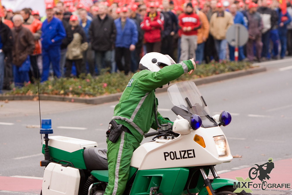 Nu aba mal hinne - Impression vom Warnstreik der IG Metall in Osnabrück