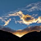 Nuages au coucher du Soleil.