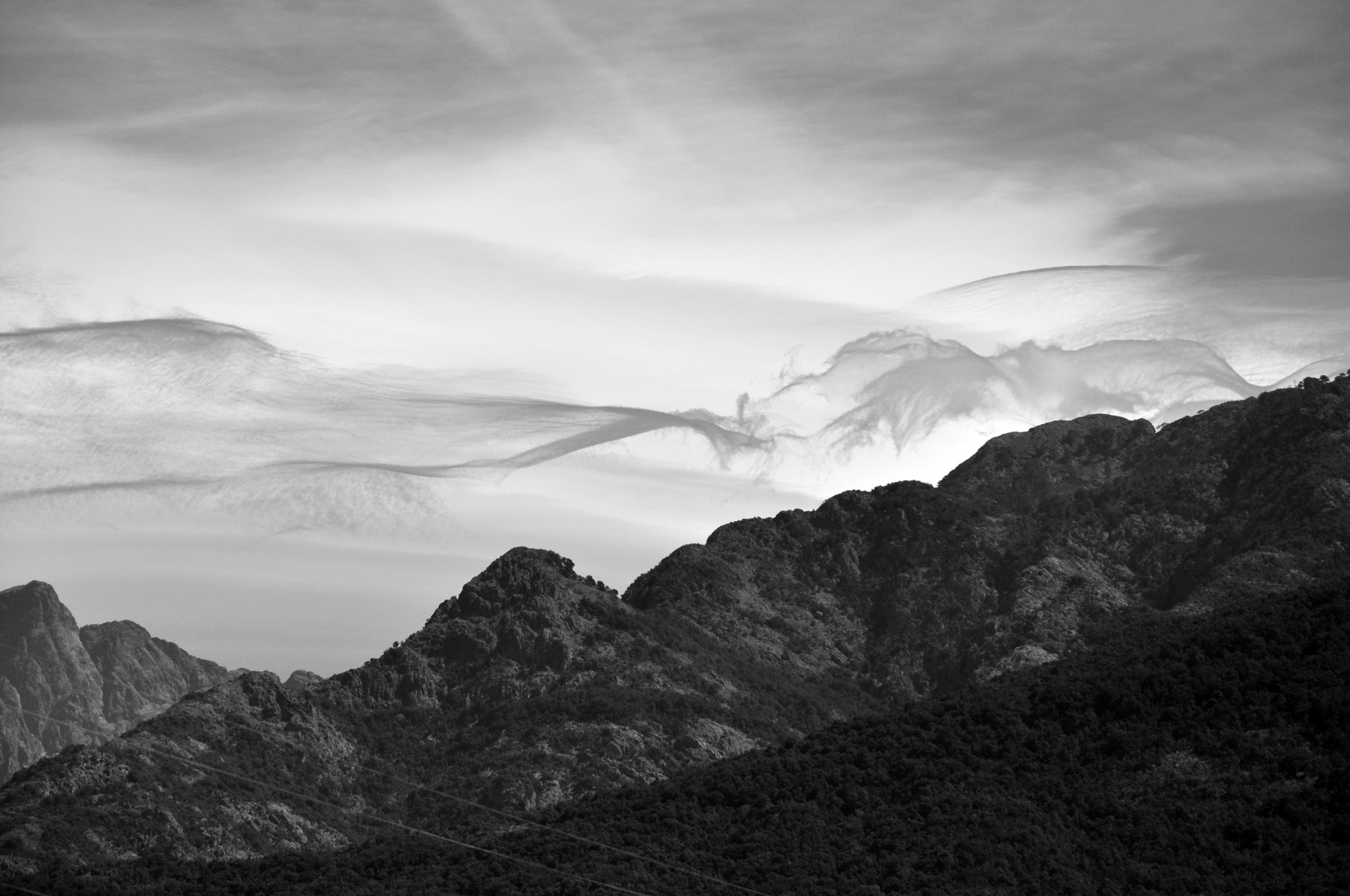 nuages avec de la neige