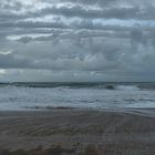 nuages sur la mer descendante