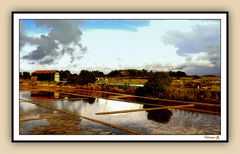 Nuages sur les salines.