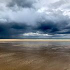 Nuages sur littoral normand. 