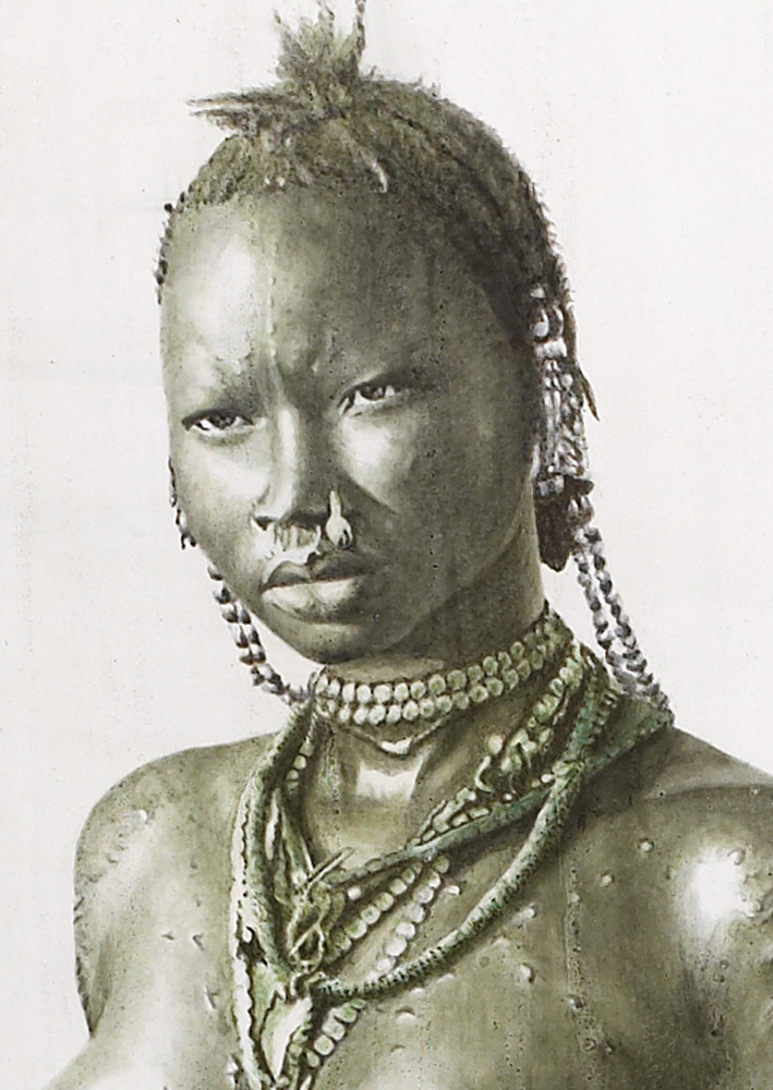 Nuba girl - sudan (detail)