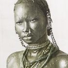 Nuba girl - sudan (detail)