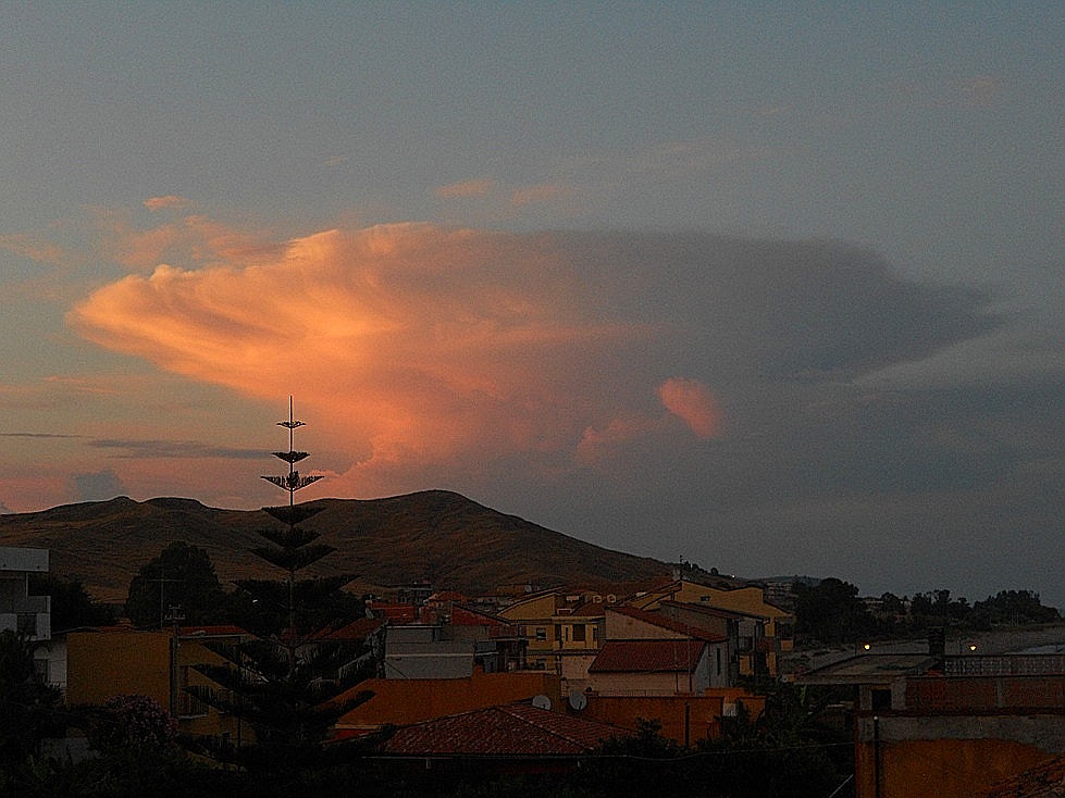 Nube al tramonto Calabria ionica