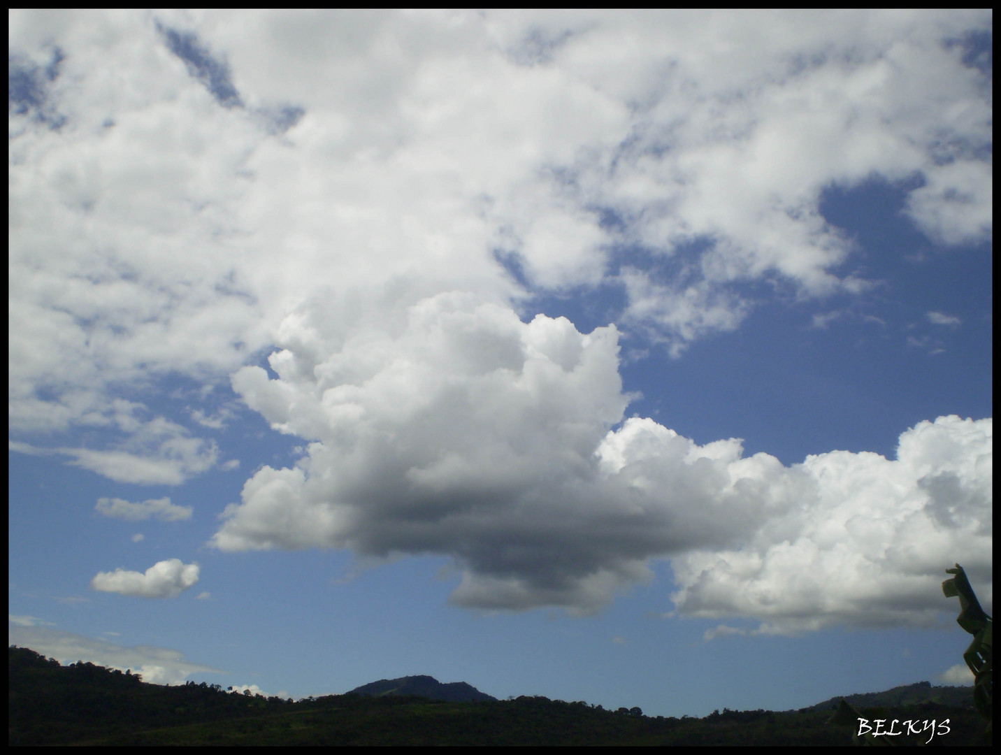 nubes como algodón