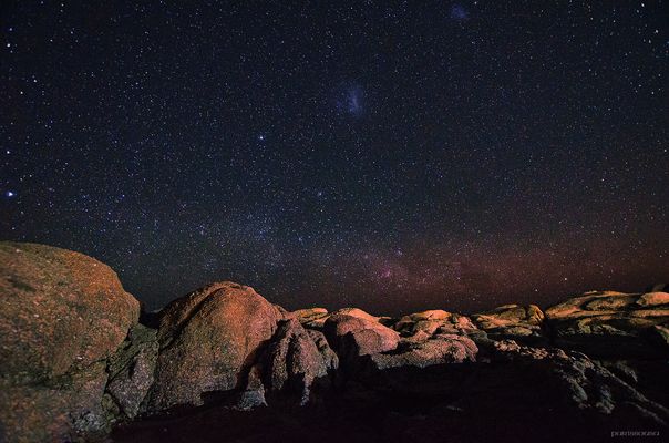 Nubes de Magallanes en Punta del diablo