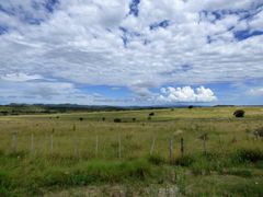 Nubes sobre el campo