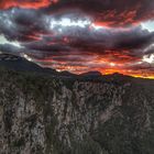 Nubes y atardecer 