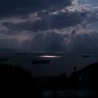 nubes y claros en La Línea de la Concepción, Cádiz