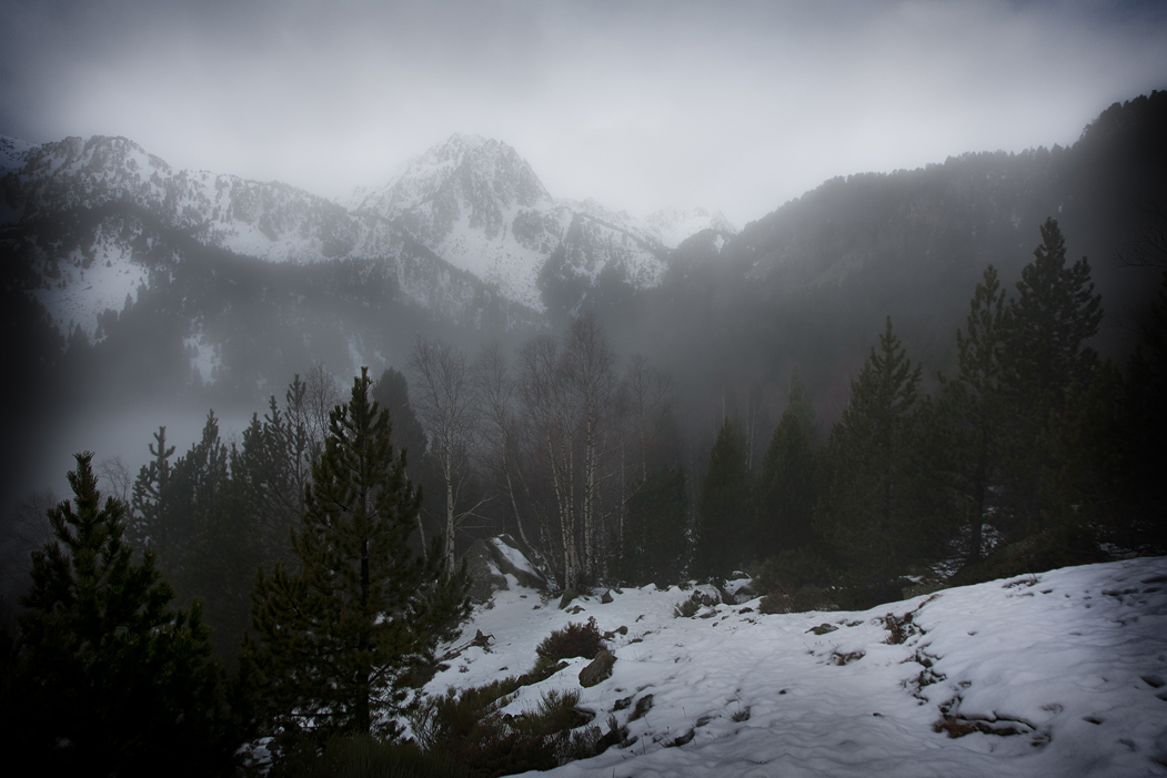 Nubes y nieve