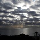 nubes y rayos de sol