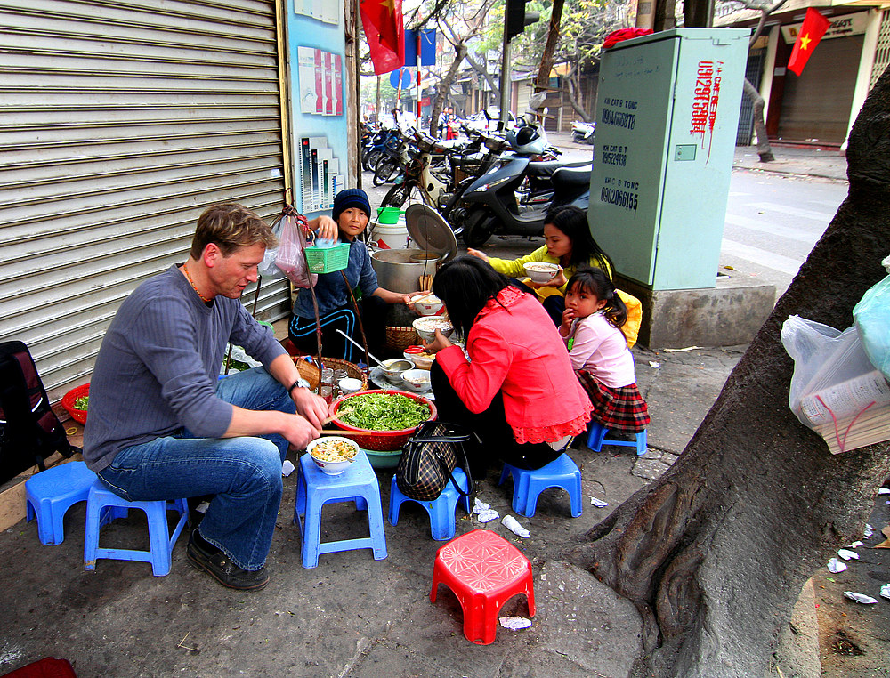 Nudelsuppe in Hanoi - Vietnam