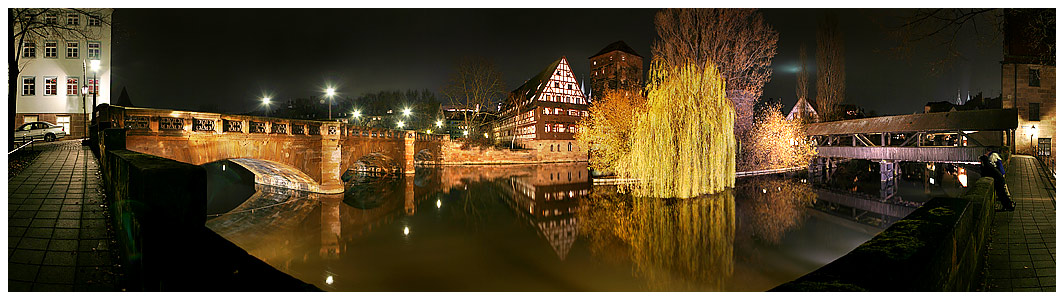 Nürnberg bei Nacht - Henkersteg