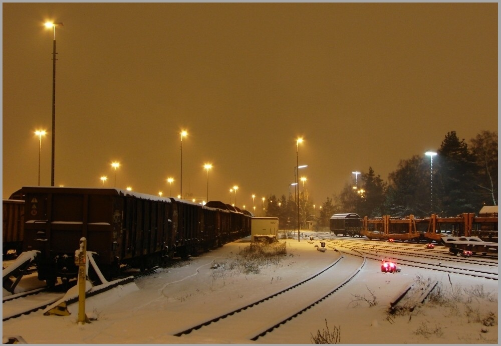 Nürnberg Gbf bei Nacht