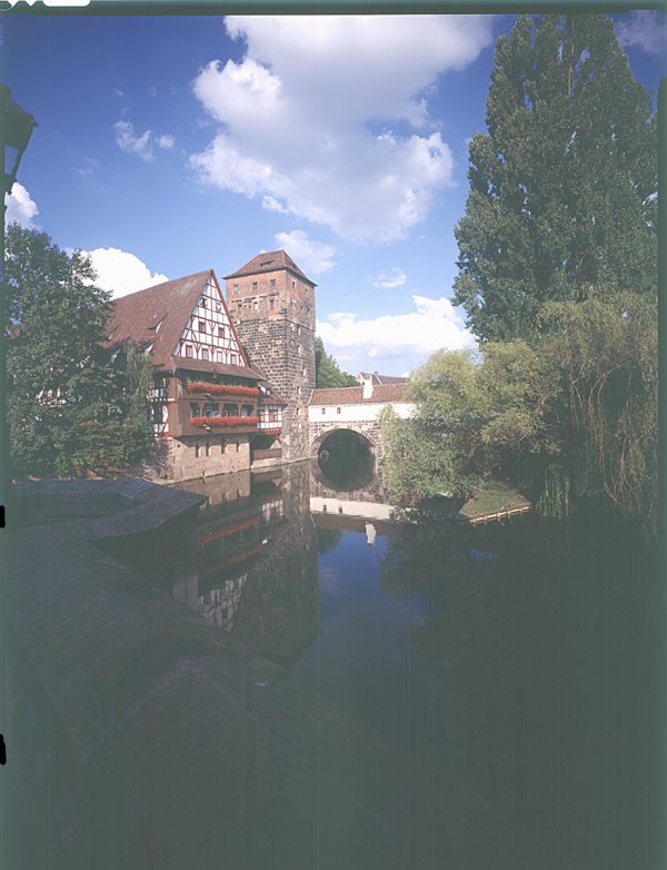 Nürnberg, Henkersteg von der Maxbrücke aus
