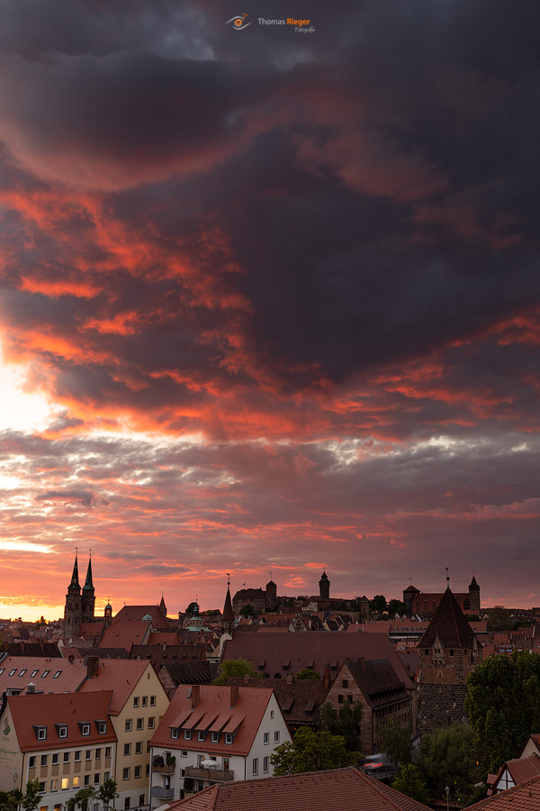 Nürnberg im Sonnenuntergang