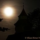 Nürnberg - Kaiserburg: Sinnwellturm bei Nacht