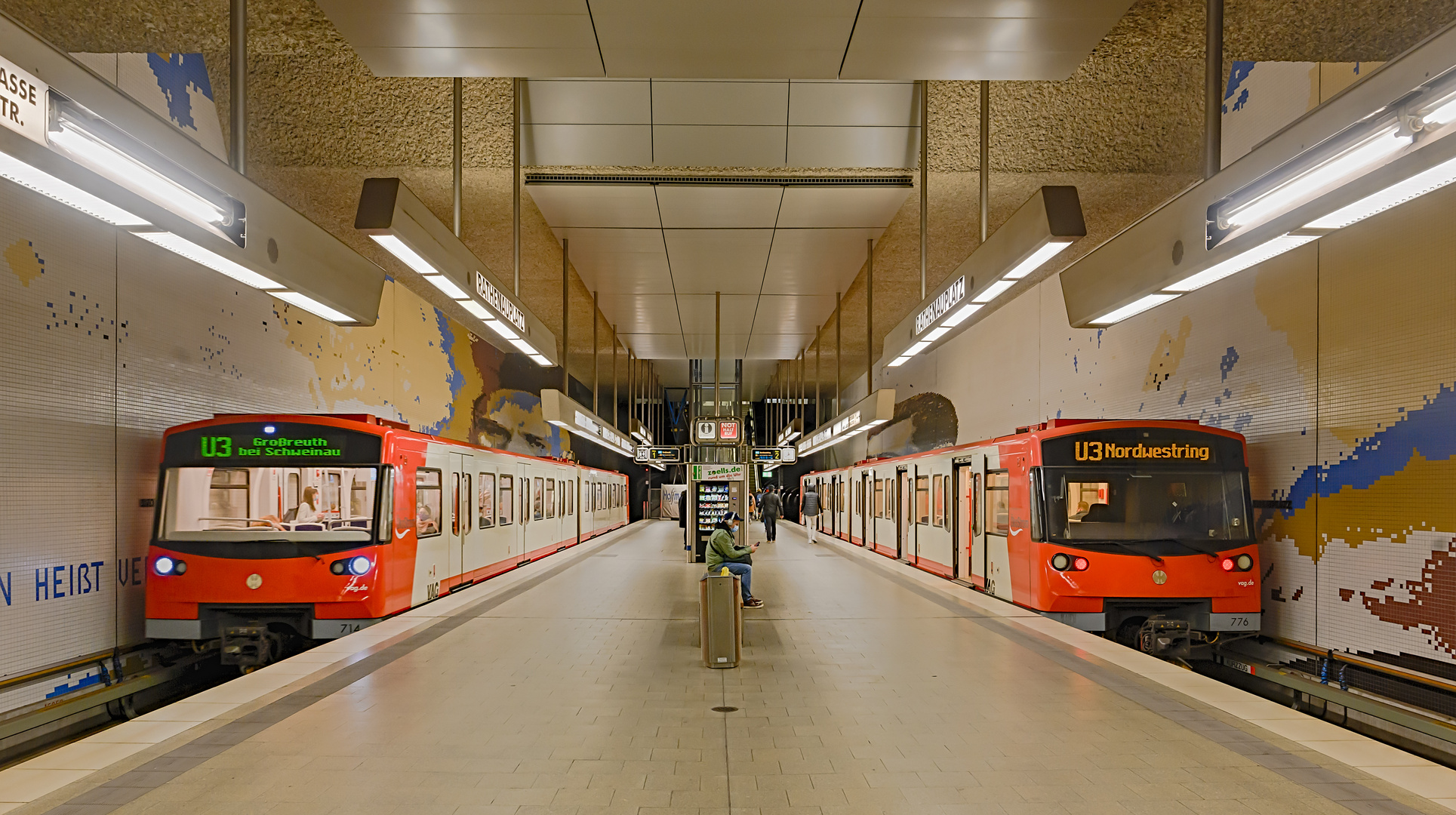 Nürnberg, Linie U2, Station 'Rathenauplatz'