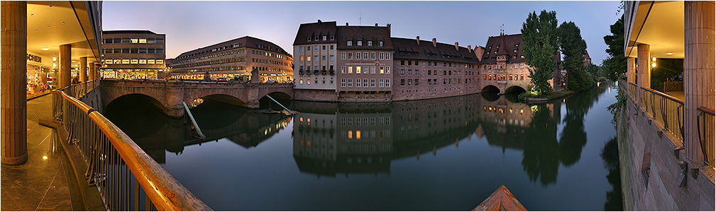 Nürnberg - Museumsbrücke / Heilig-Geist-Spital