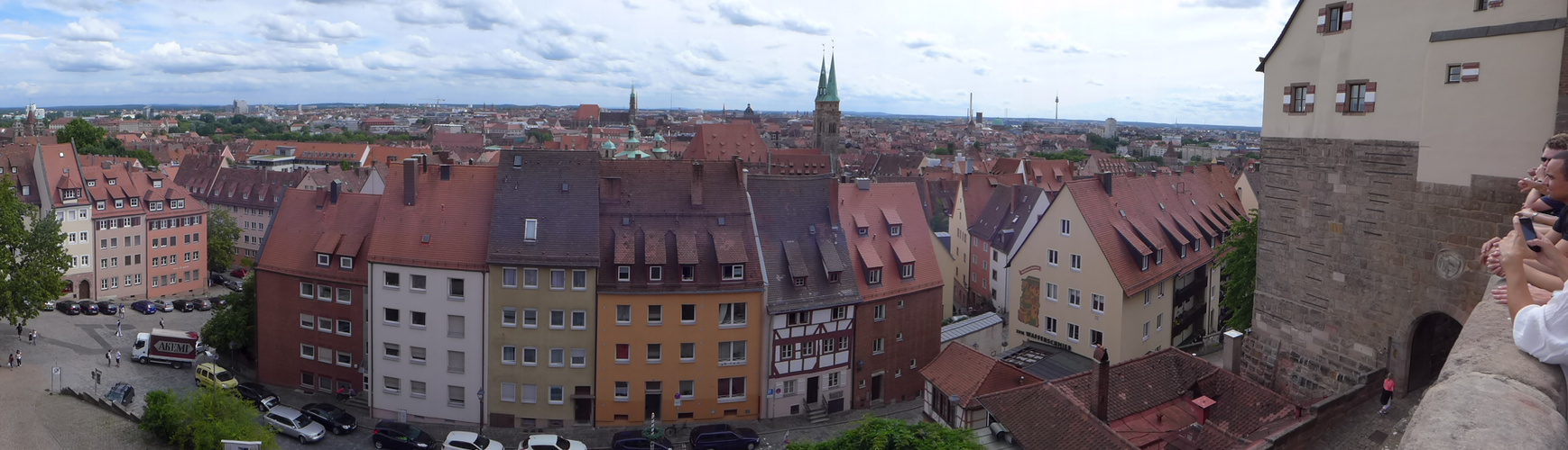 Nürnberg Panoramasicht von der Burg