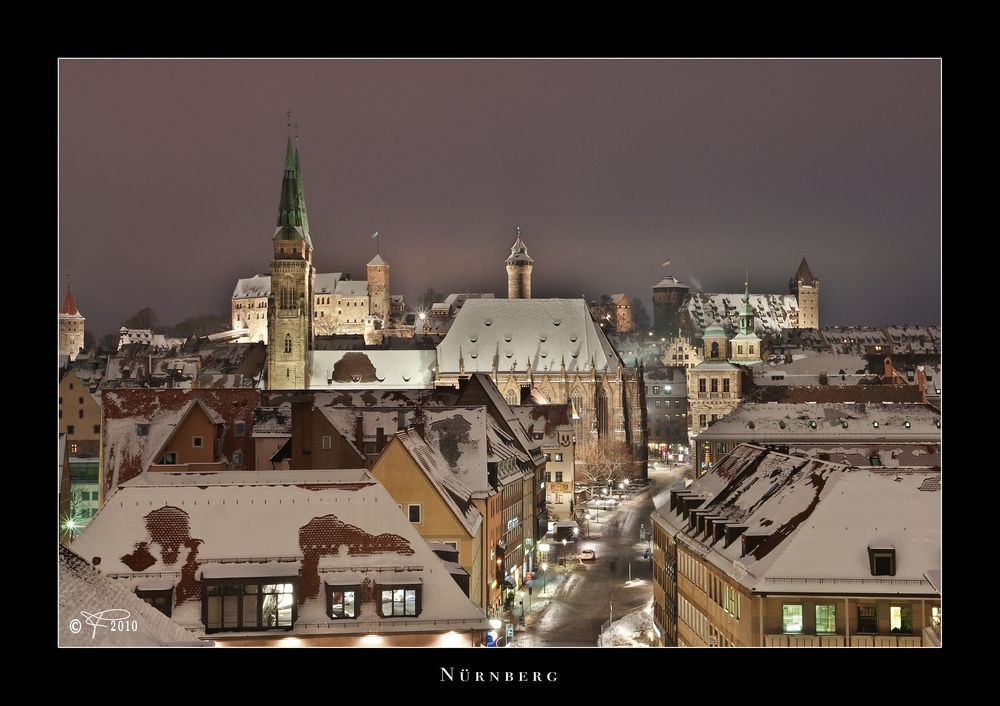 Nürnberg - schneebedeckt