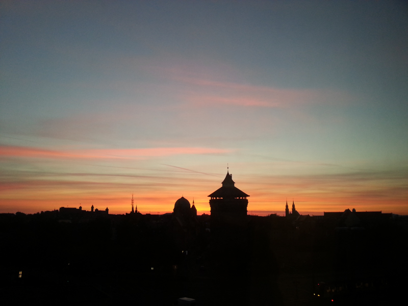 Nürnberg Sonnenuntergang