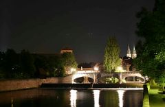 Nürnberg - Vom Henkersteg auf die Pegnitz Fotografiert