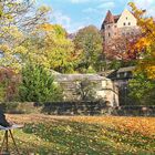 Nürnberger Burg in Herbstgarderobe