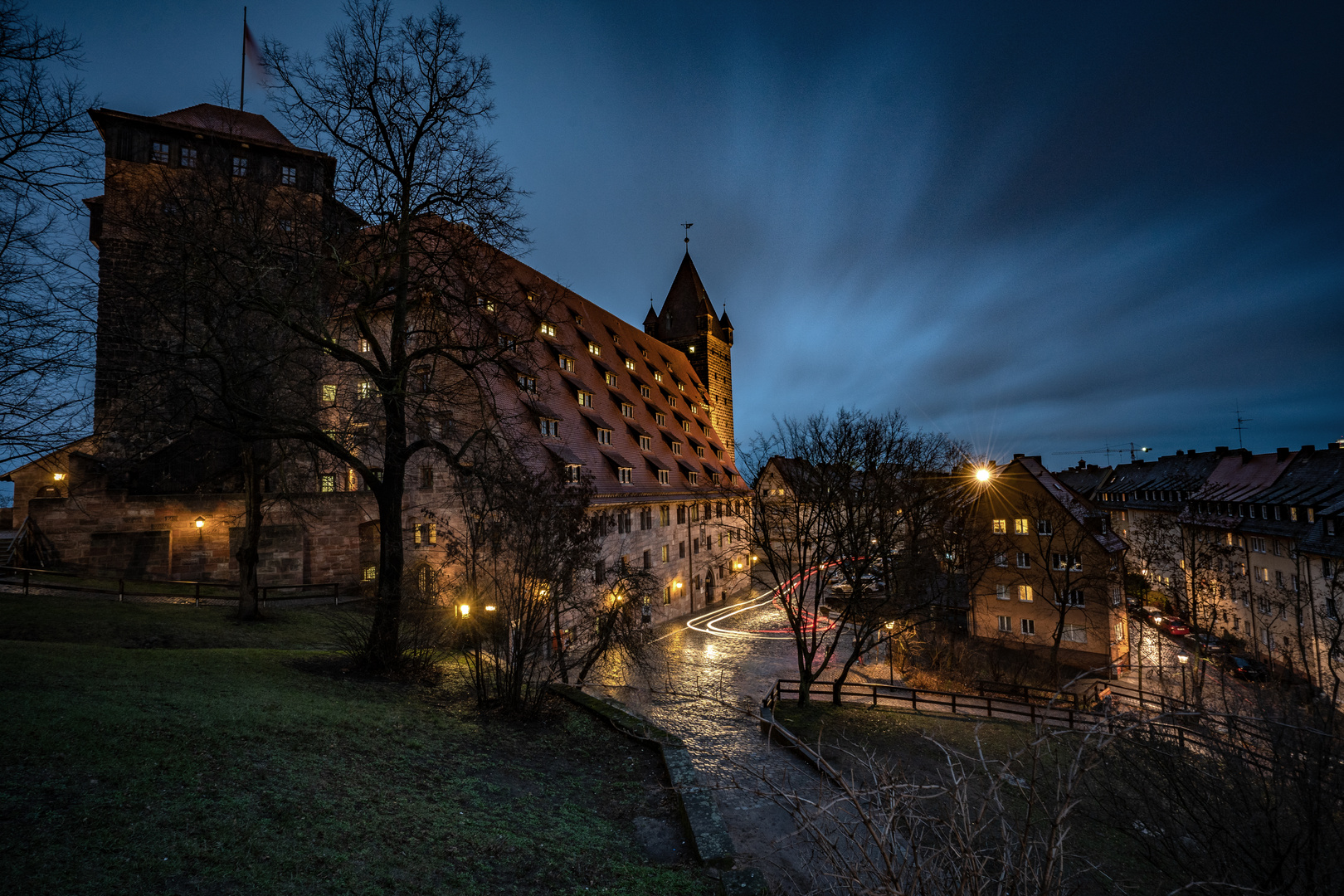 Nürnberger Burg zur Blauen Stunde 