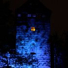 Nürnberger Burgturm in der Blauen Nacht