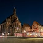 Nürnberger Hauptmarkt bei Nacht