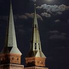 Nürnberger Sebalduskirche bei Vollmond