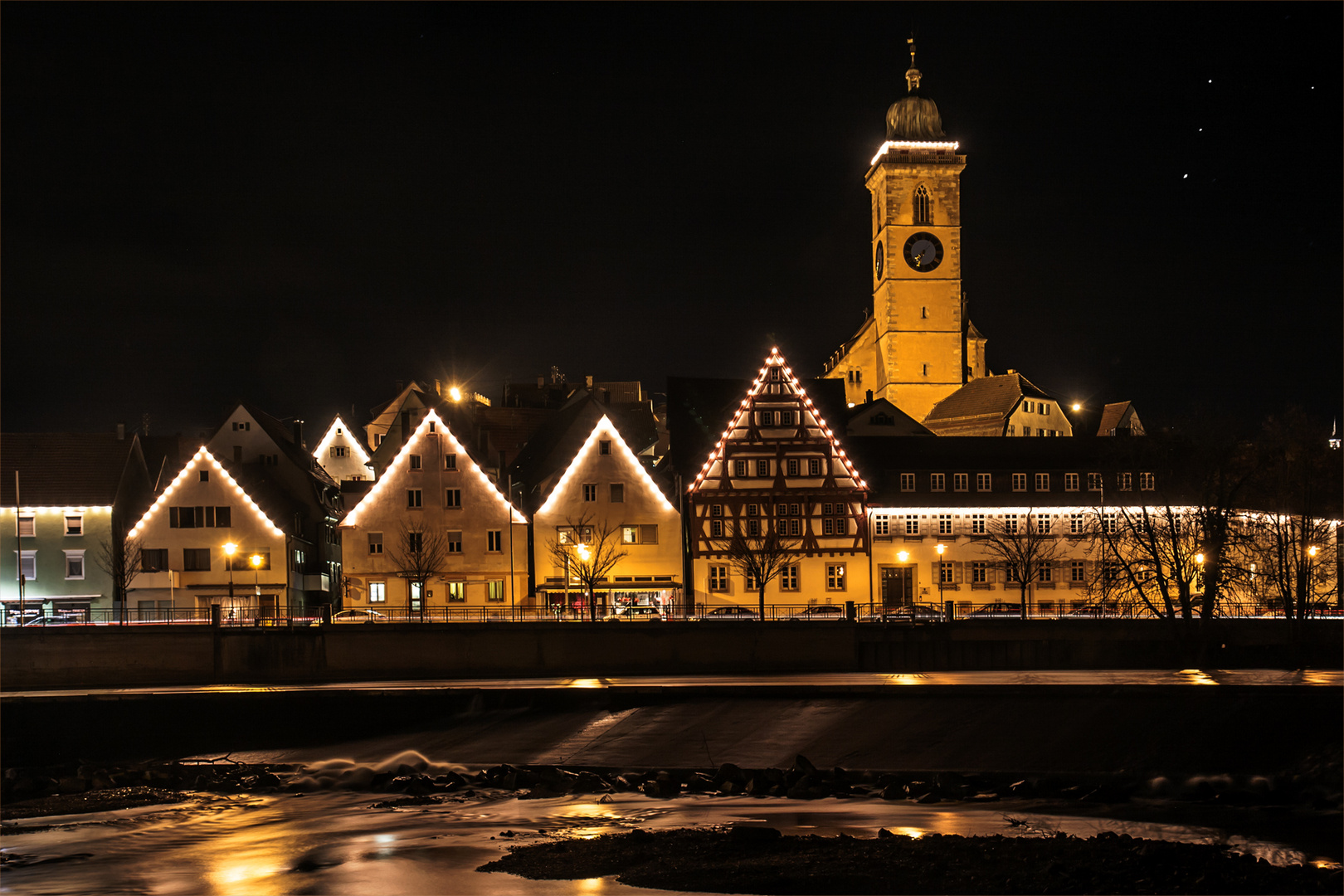 Nürtingen bei Nacht