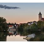 Nürtingen mit Abendwolke