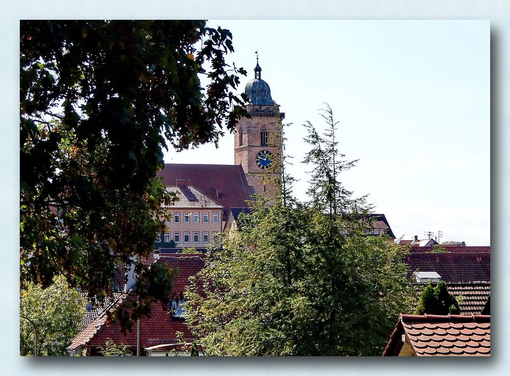 Nürtingen vom unteren Steinenberg