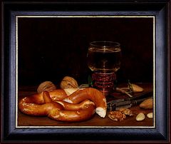 NÜSSE, BREZEL UND WEIN