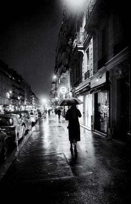 nuit et parapluie