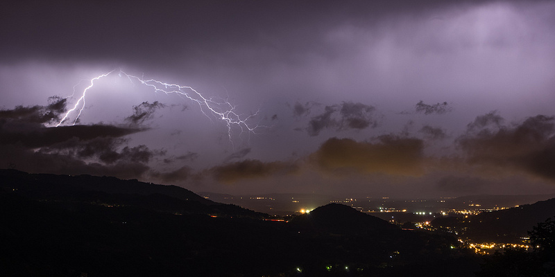 Nuit orageuse sur Saint-Péray