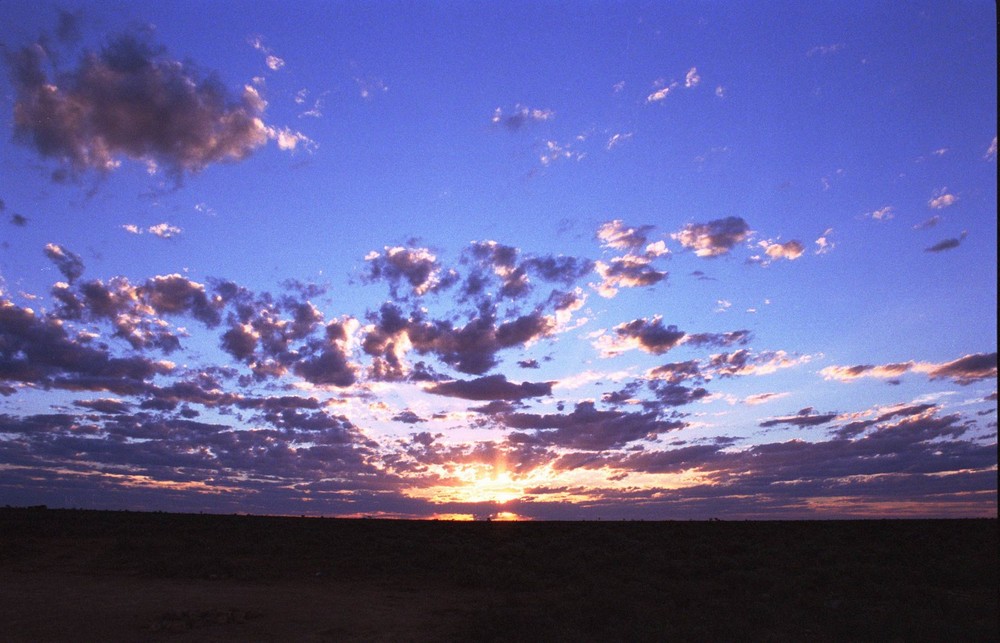 Nullarbor Sonnenuntergang (Australien)