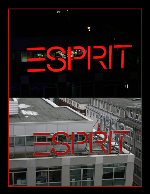 nun ist es belegt....Frankfurt hat "Esprit" bei Tag und in der Nacht :)!