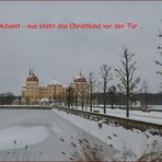 Nun steht das Christkind vor der Tür ...