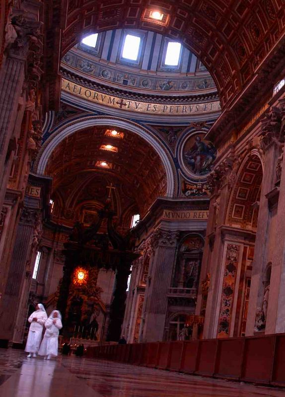 Nuns in St. Peter's Basilica; Vatican City