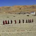 Nuns pilgrim to Tholing monastery