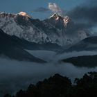 Nuptse, Everest und Lhotse